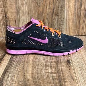 Nike Free 5.0 TR Fit 4 Womens Running Shoes Black Pink 629496 002 Size 8.5